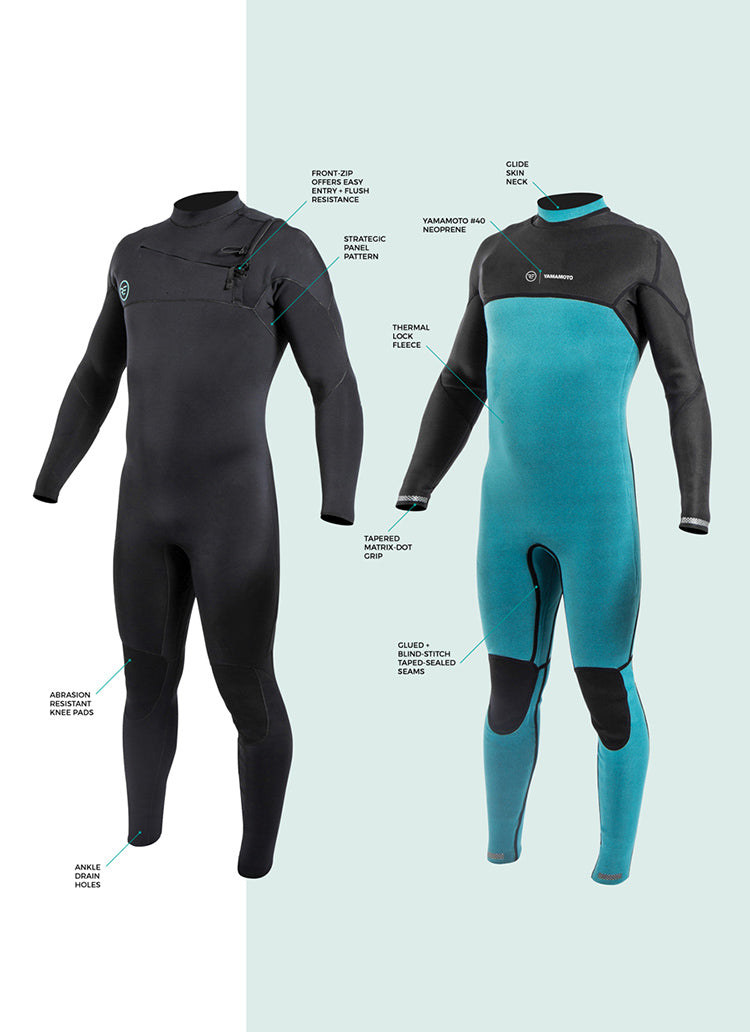 Ride Engine Onsen 3/2 Front Zip Full Wetsuit